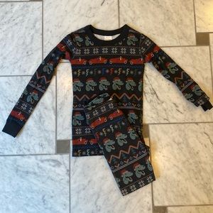 Hanna Andersson winter pajamas.  120cm.  Size 6-7.
